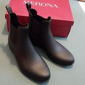 Black Ankle Rain Boots | Ankle Booties